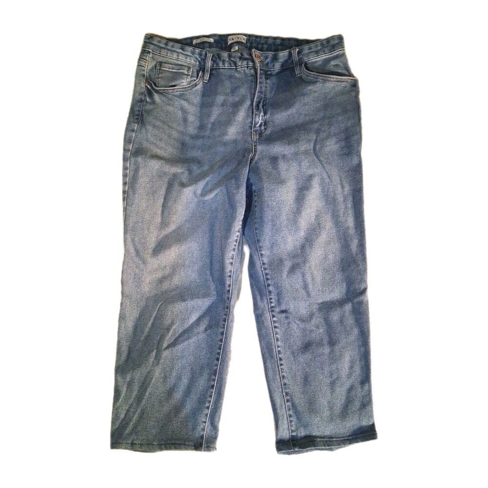 Ava & Viv Slim Straight Blue Jeans Womens Size 20 High Rise